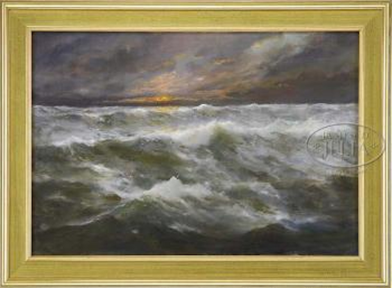 Seascape sunset by Angel Espoy