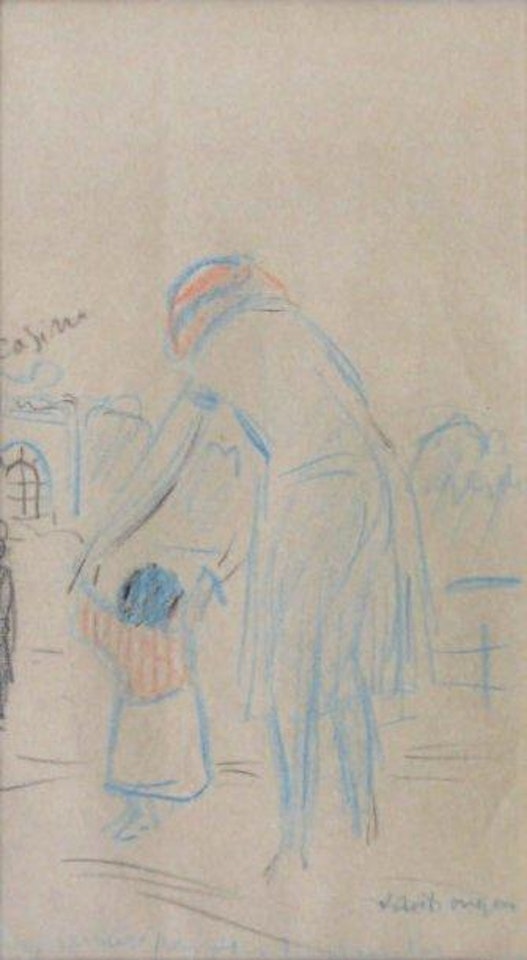 Les premiers pas sur les planches de Deauville by Kees van Dongen