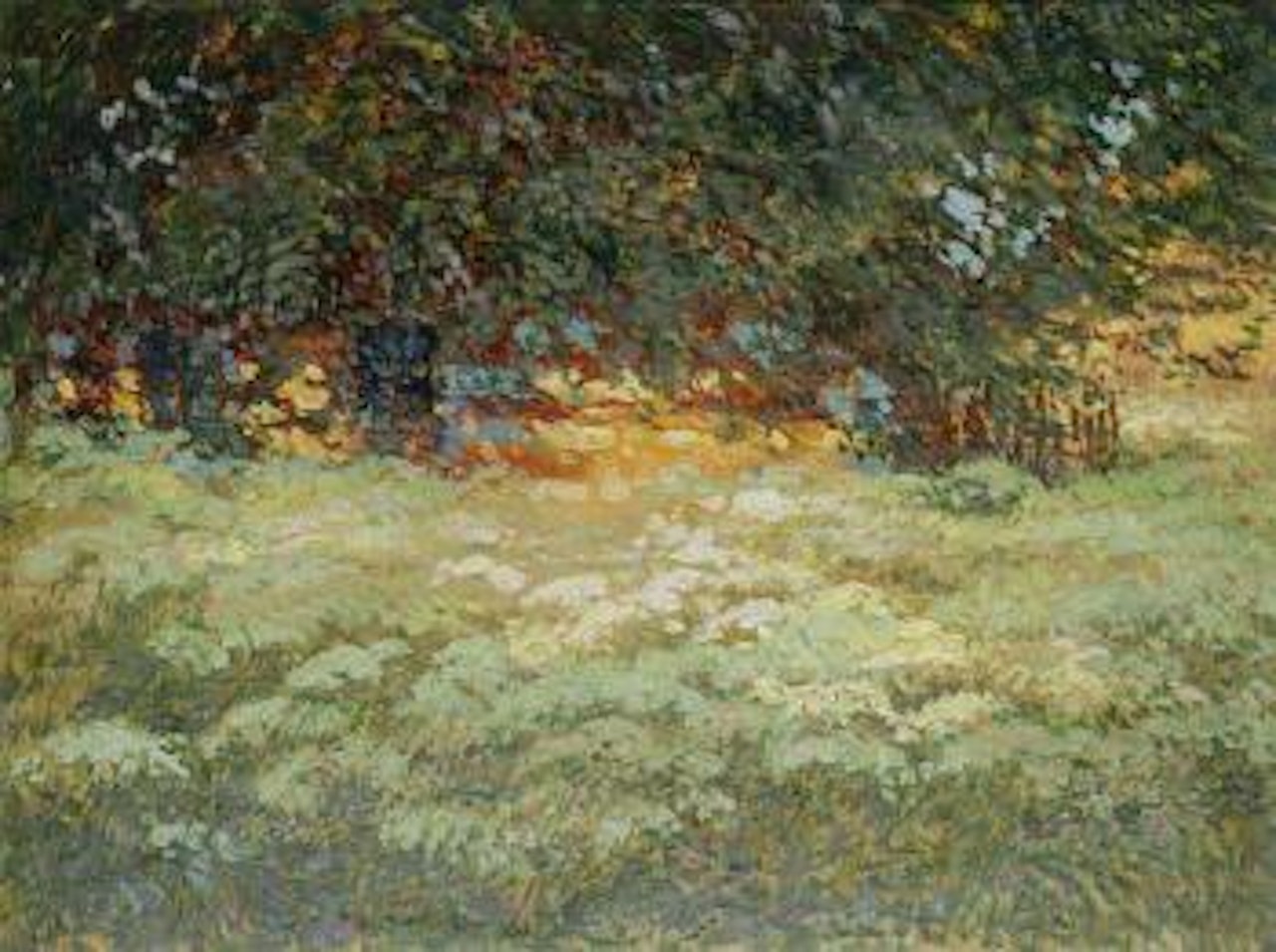A landscape with a house by Karel Langer