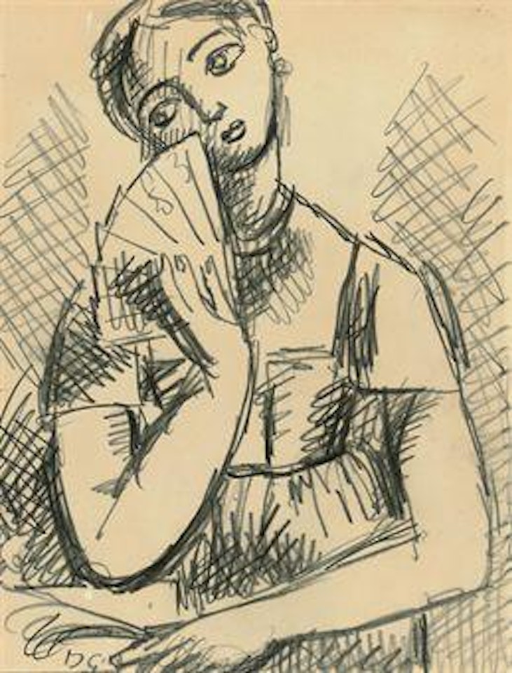 Woman with a Fan by Duncan Grant