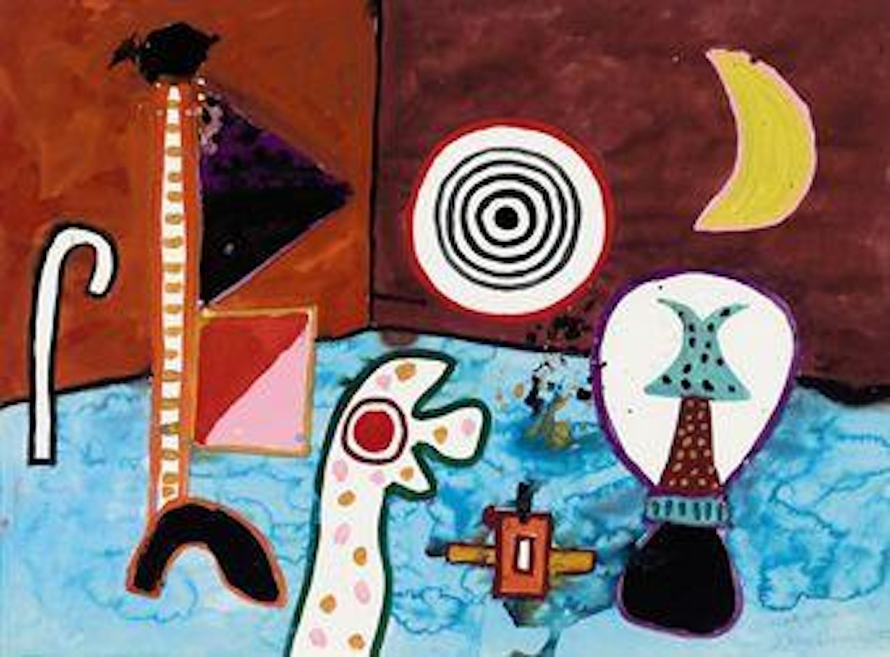 Flag Walk No. 4. by Alan Davie