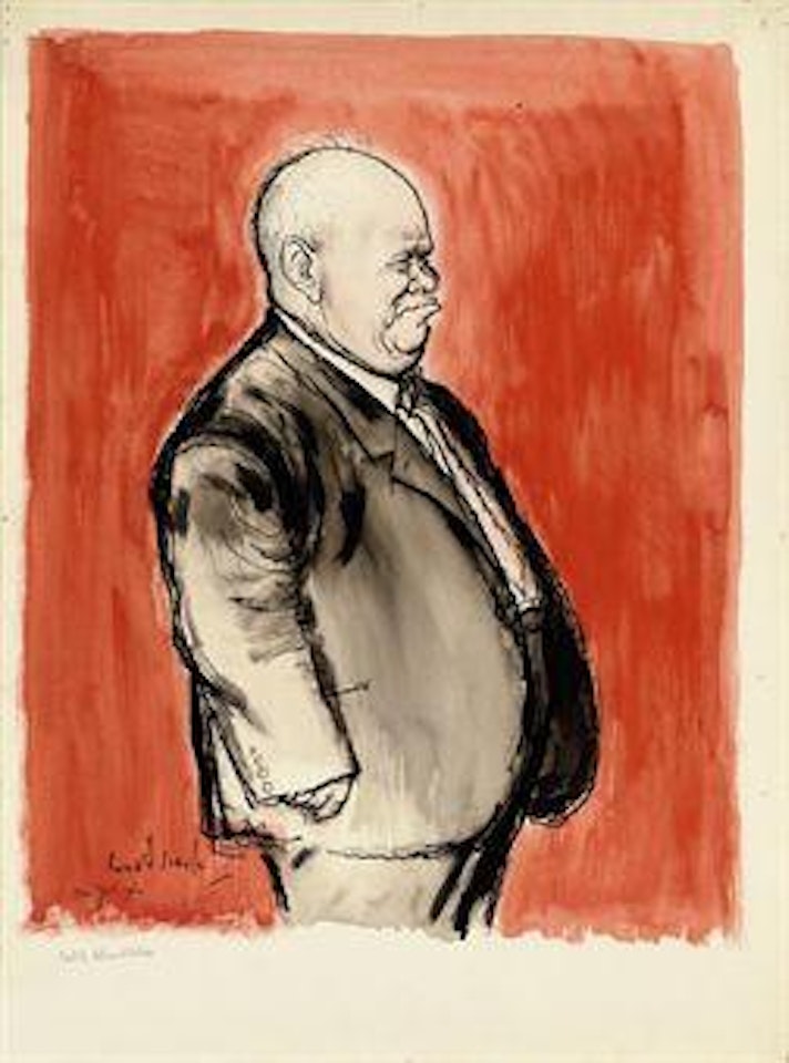 Nikita Khrushchev in New York, 1960 by Ronald Searle