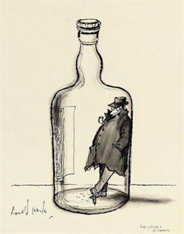 Imaginary Portraits: Georges Simenon by Ronald Searle