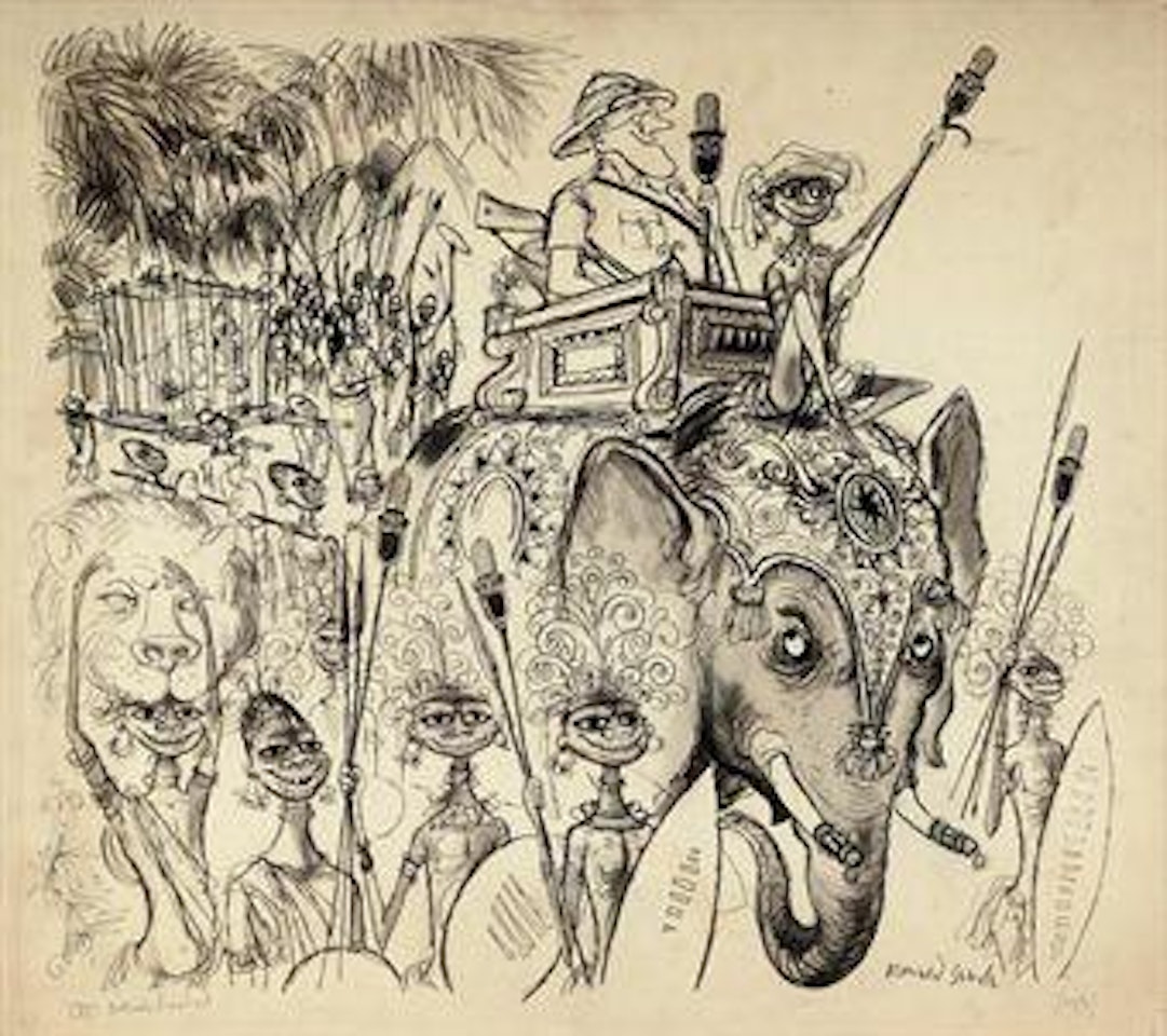 A CBS outside broadcast by Ronald Searle