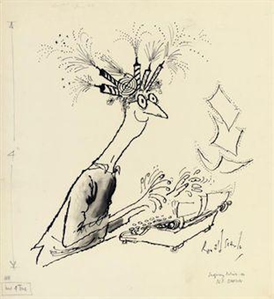 Imaginary Portraits: NF Simpson by Ronald Searle