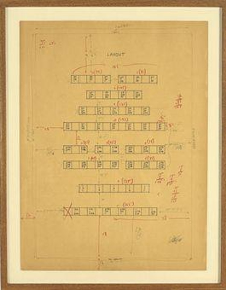 Floor Plan for 47 Variations of a Cube by Sol LeWitt