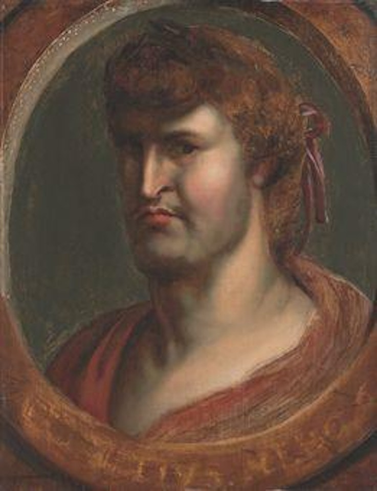 The Emperor Nero, bust-length, in a feigned, marble oval by Peter Paul Rubens