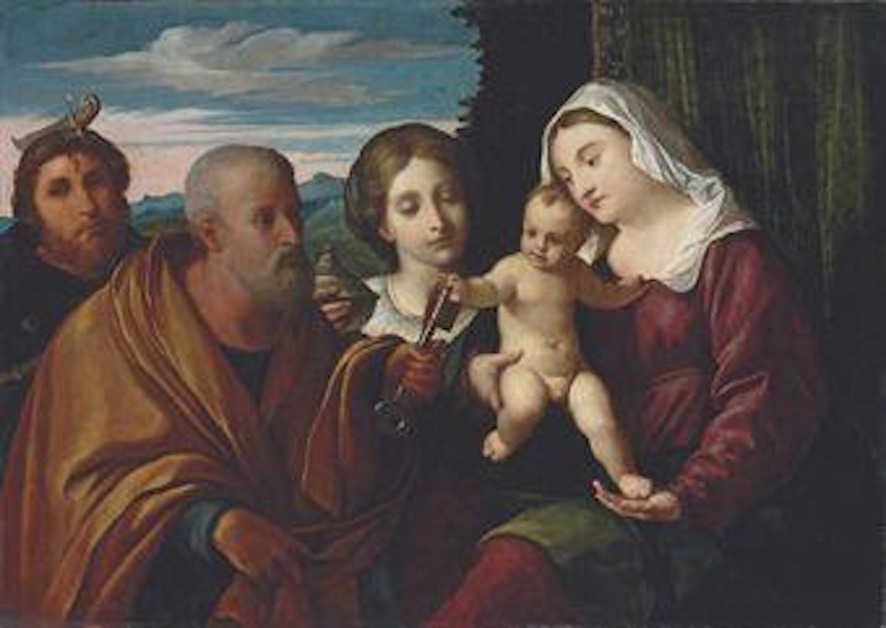 Sacra Conversazione: The Madonna and Child with Saints Mary Magdalene, Peter and Peter Martyr by Jacopo Palma il Giovane