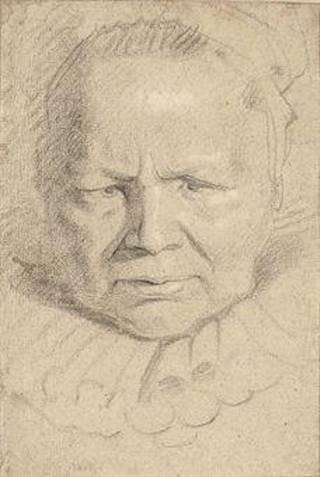 Head of an old woman by Jacob Jordaens