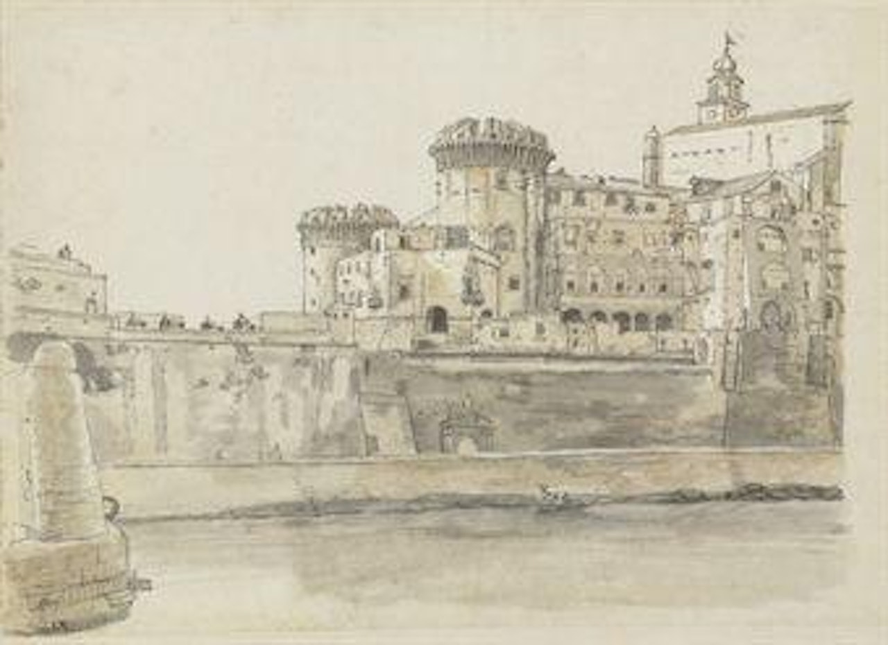 The Castel Nuovo, Naples by Claude Joseph Vernet