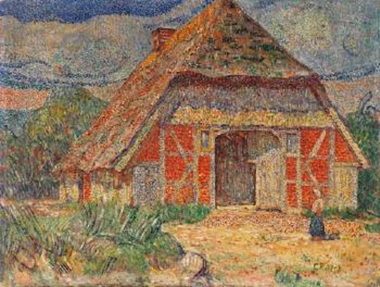 Holsteinisches Bauernhaus by Christian Rohlfs