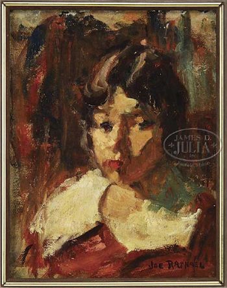 Portrait of a young girl by Joseph Raphael