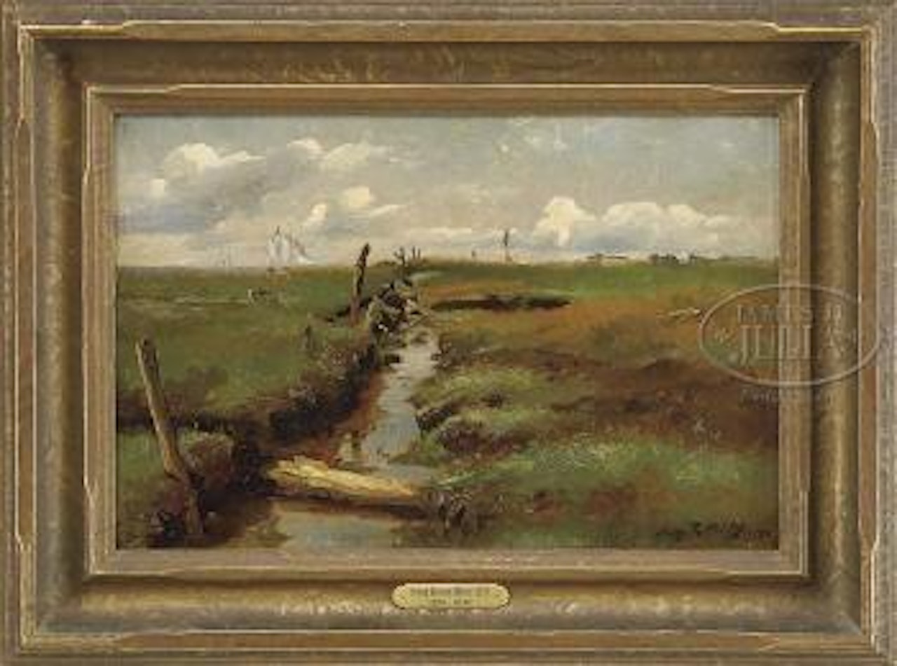 Sailing off the tidal marsh by Irving Ramsey Wiles
