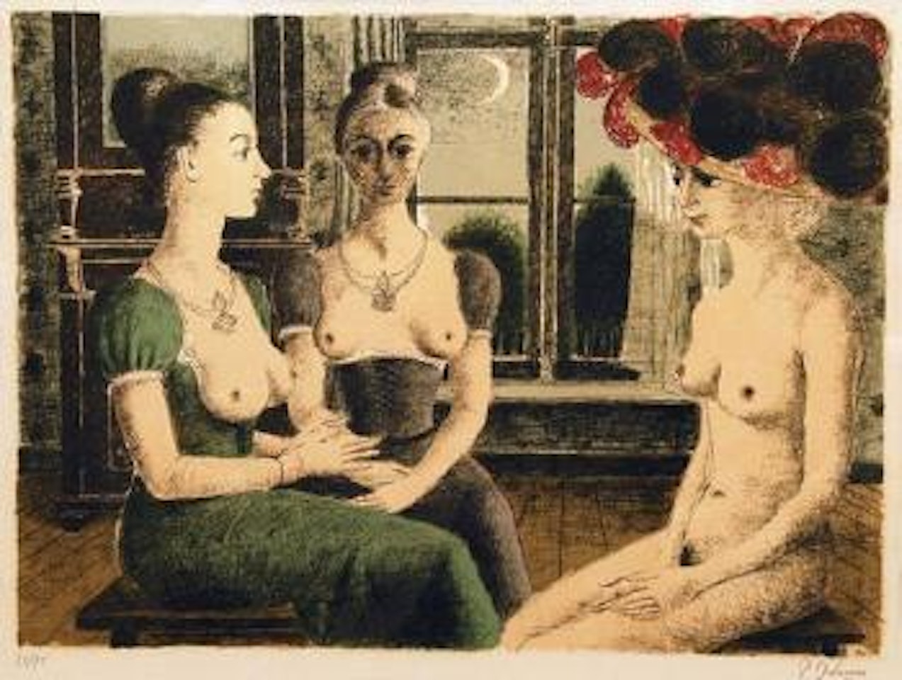 La fenêtre by Paul Delvaux