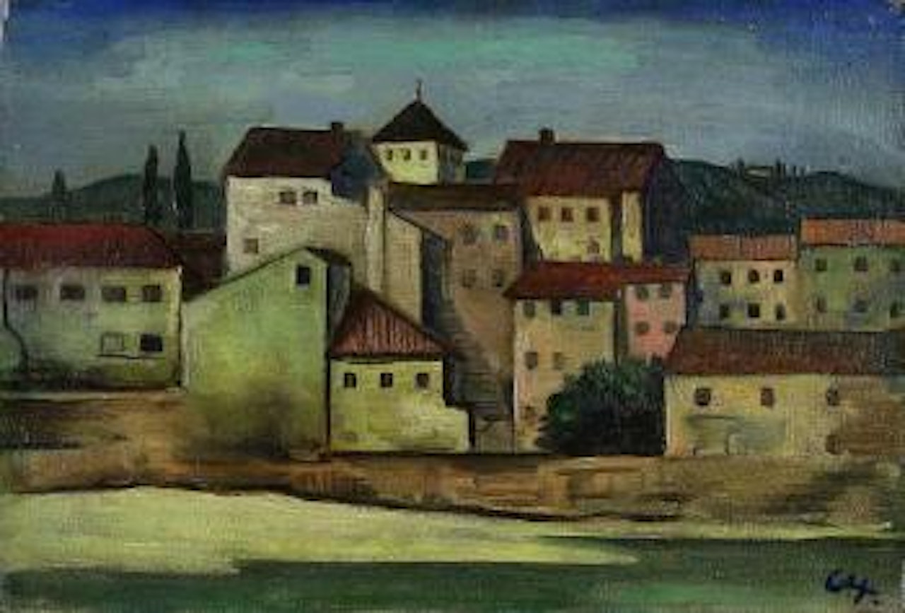 Italienisches Städtchen by Karl Hofer