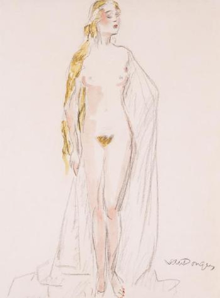 La Blonde (Femme blonde, nue debout) by Kees van Dongen