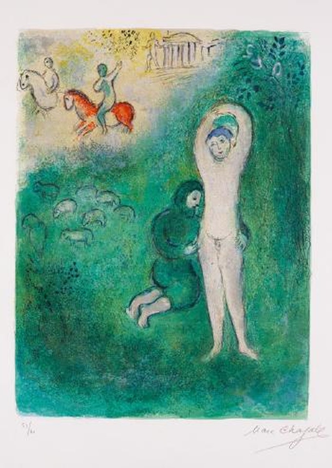 Daphnis und Gnathon by Marc Chagall