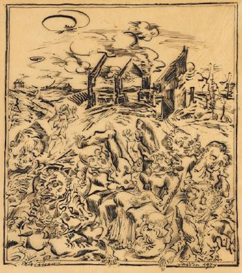 Die Schrecken des Krieges by Ludwig Meidner