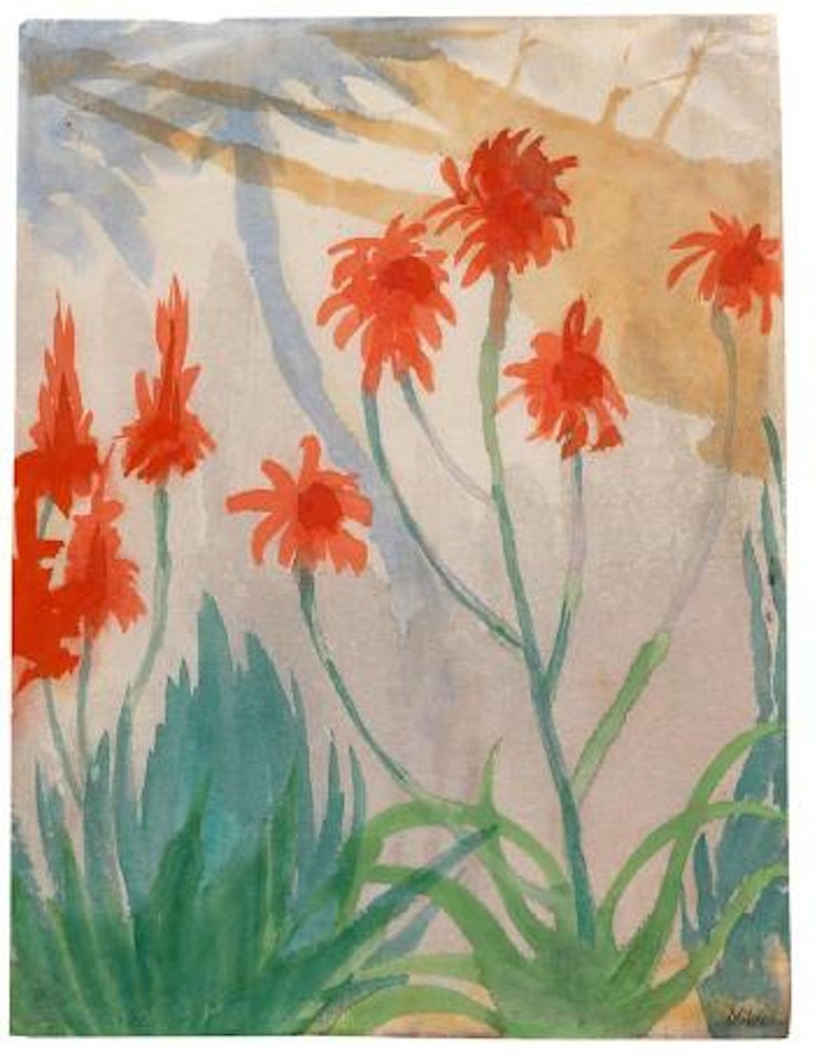Rote Blüten by Emil Nolde