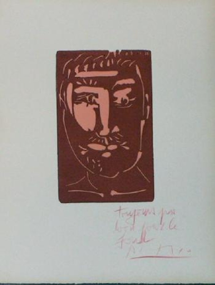 Tête d'homme moustachu by Pablo Picasso