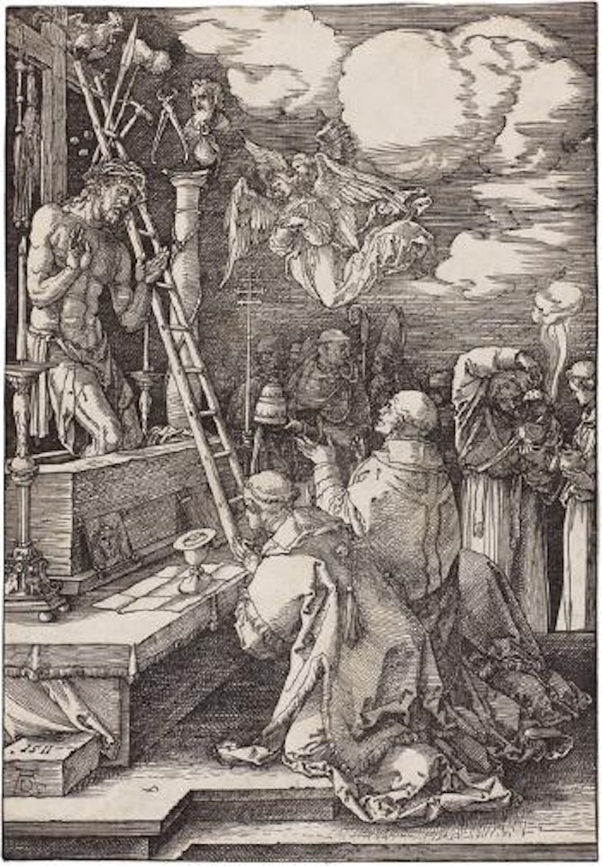 Die Messe des heiligen Gregorius by Albrecht Dürer