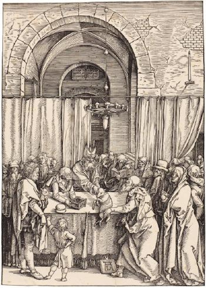 Joachim vom Hohenpriester züruckgewiesen by Albrecht Dürer
