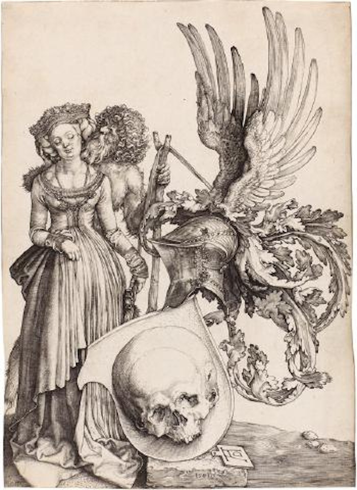 Wappen mit dem Totenkopf by Albrecht Dürer