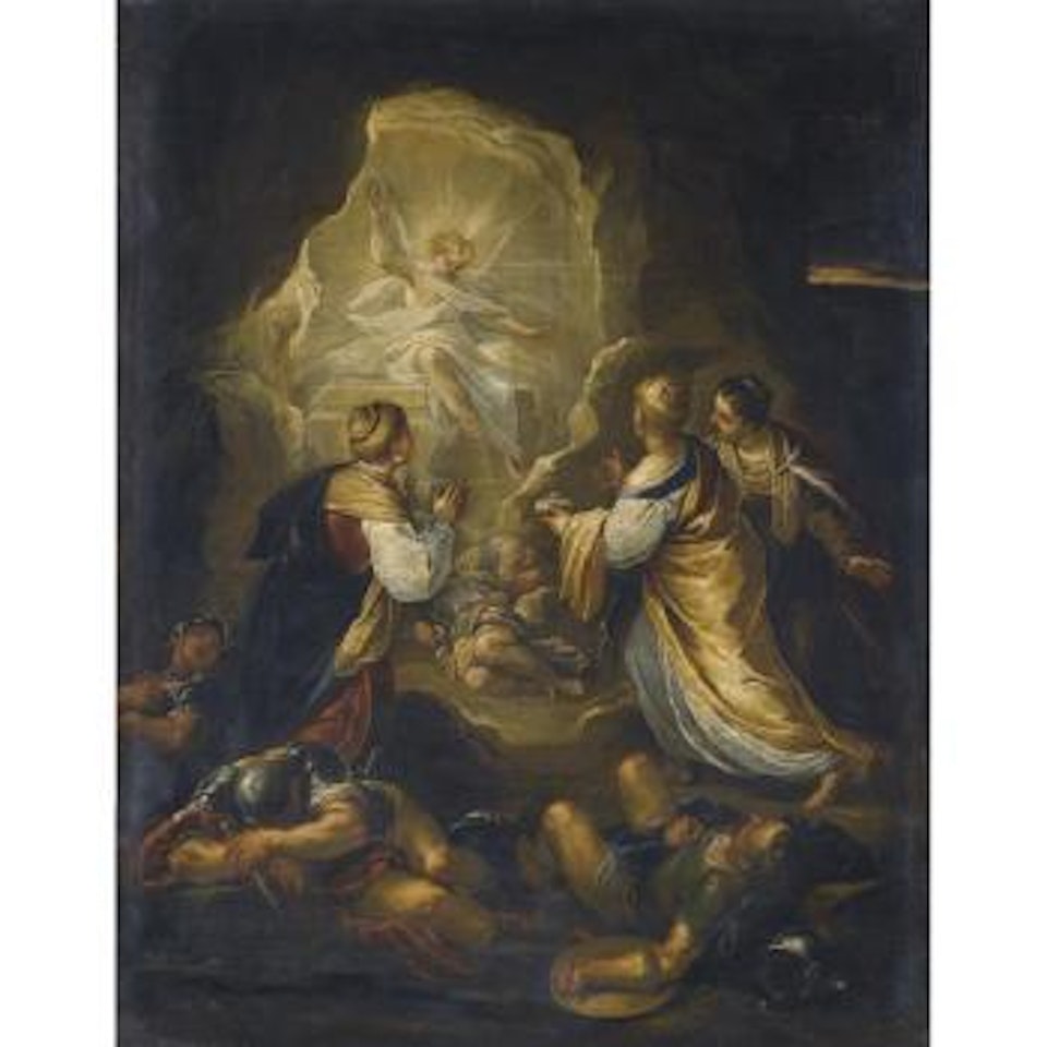 The Three Maries At The Tomb by Circle of Luca Giordano