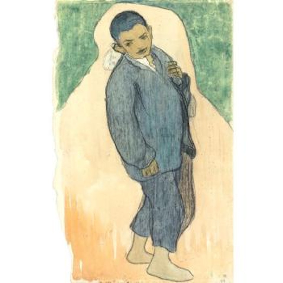 Stehender Knabe, Studie Einer Bretonin by Cuno Amiet