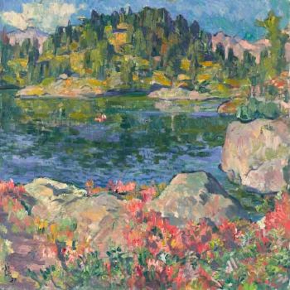 Am Cavlocciosee by Giovanni Giacometti