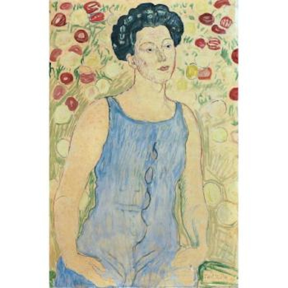 Heilige Stunde (Studie zur Zweiten Figur von Rechts der Sechsfiguren Fassung) by Ferdinand Hodler