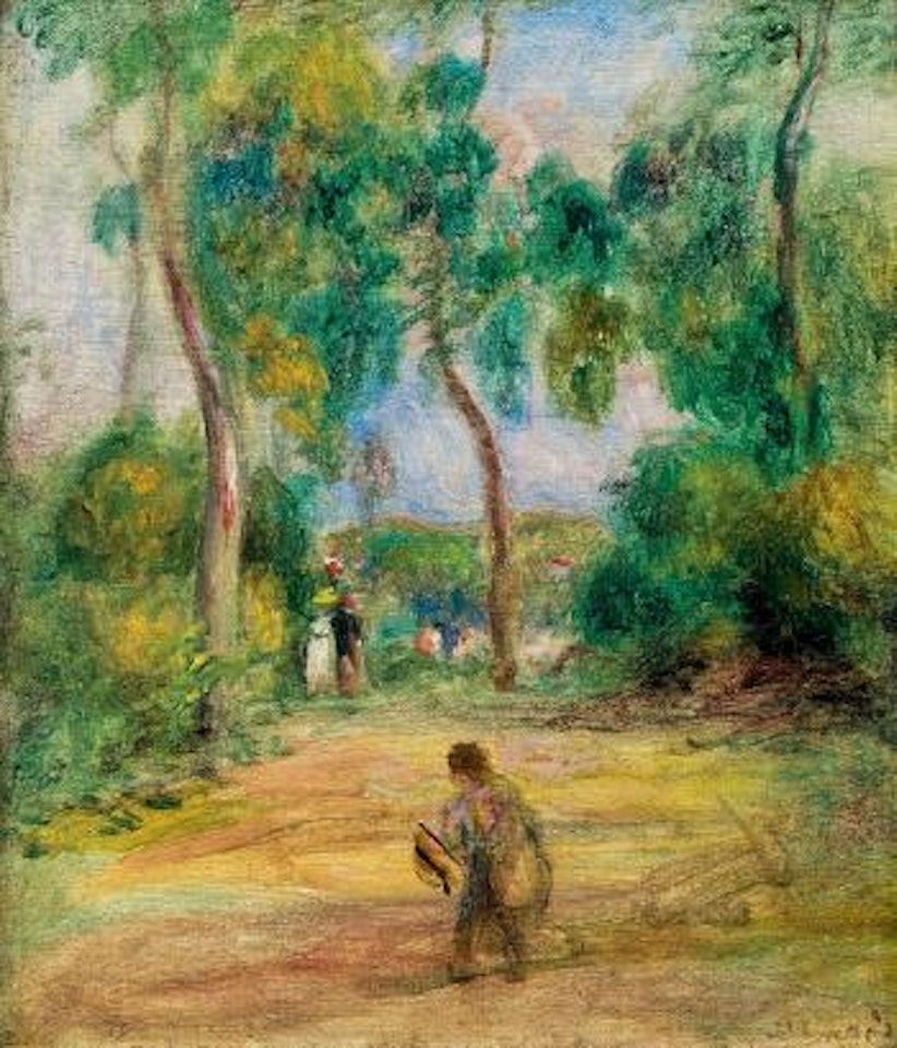 Personen in Park by Pierre-Auguste Renoir