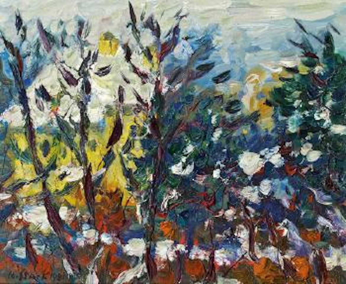Blick aus dem Atelier in Grinzing by Karl Stark