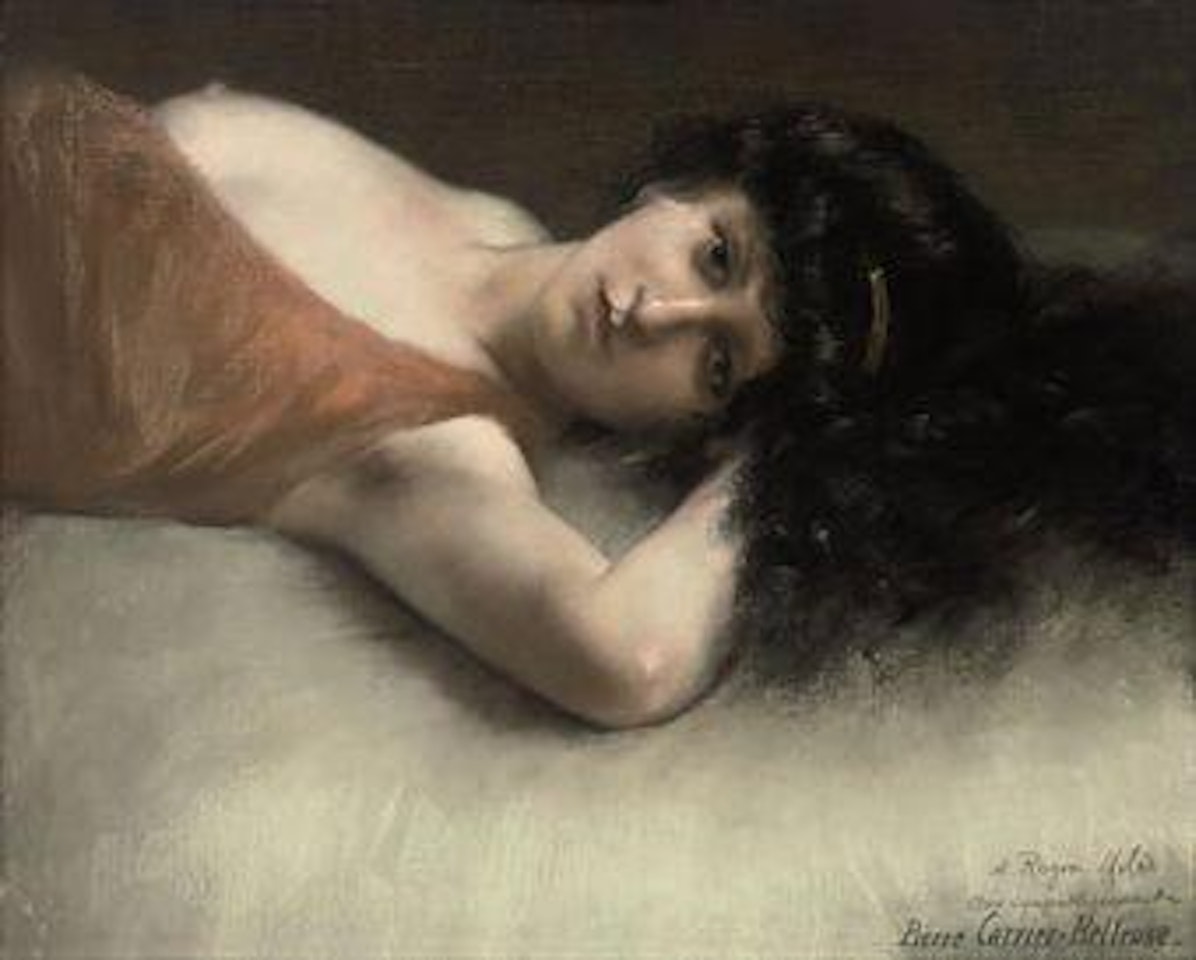 Reclining nude by Pierre Carrier-Belleuse