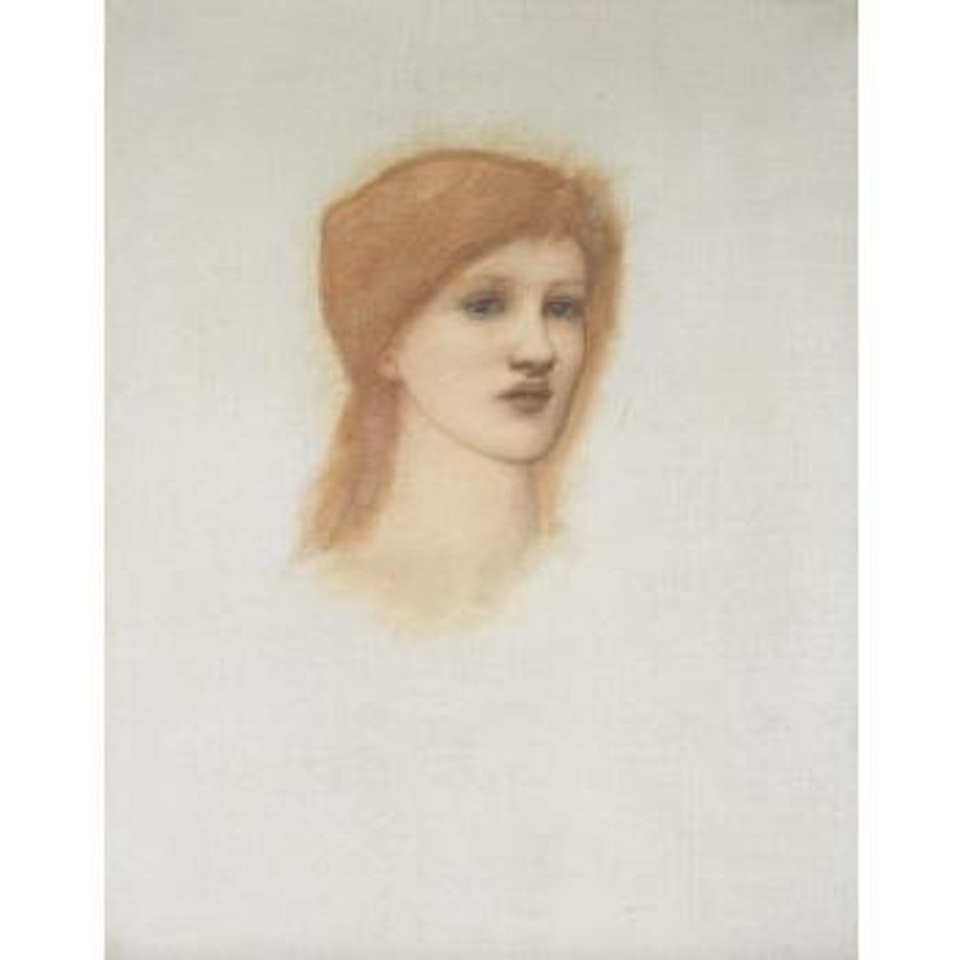 Portrait Of Bessie Keene, Study For Vespertina Quies by Edward Coley Burne-Jones