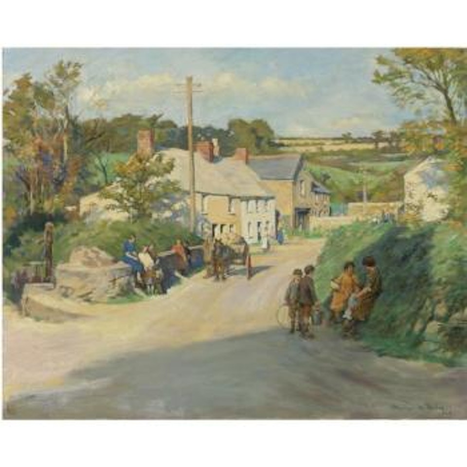 A Cornish Village by Stanhope Alexander Forbes