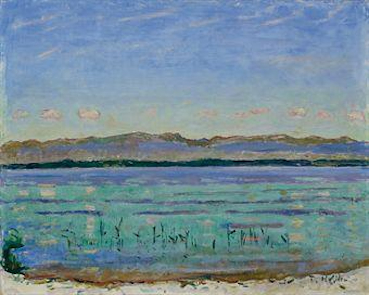 Genfersee mit Jura by Ferdinand Hodler