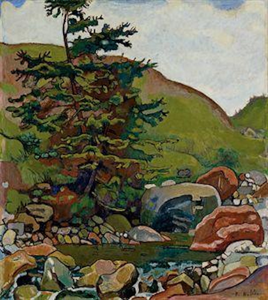 Tanne am Bach by Ferdinand Hodler