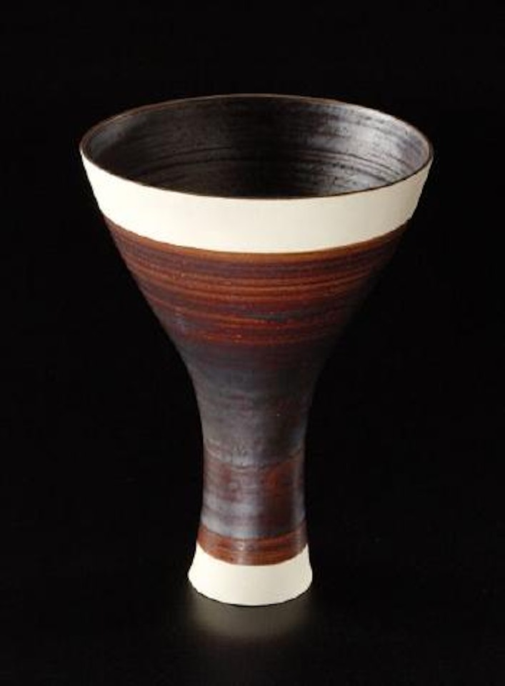 Rare and large soaring vase by Lucie Rie