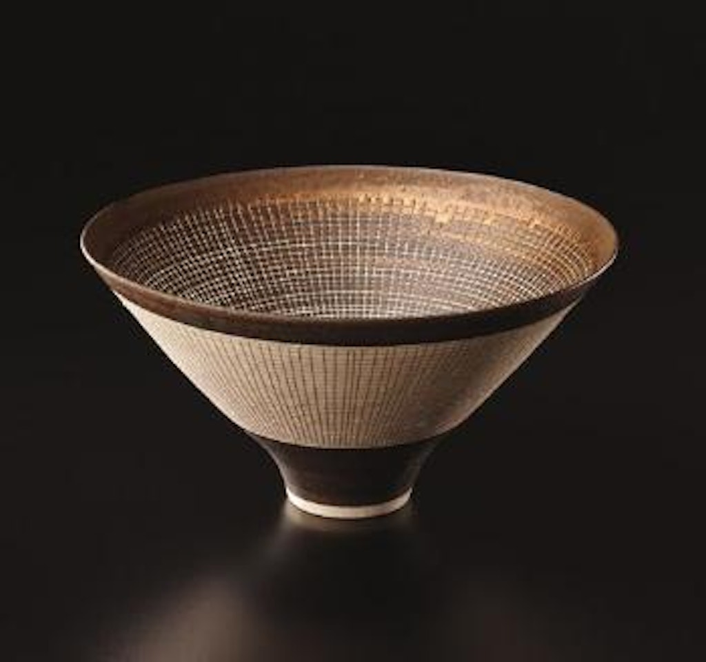 Large conical bowl by Lucie Rie