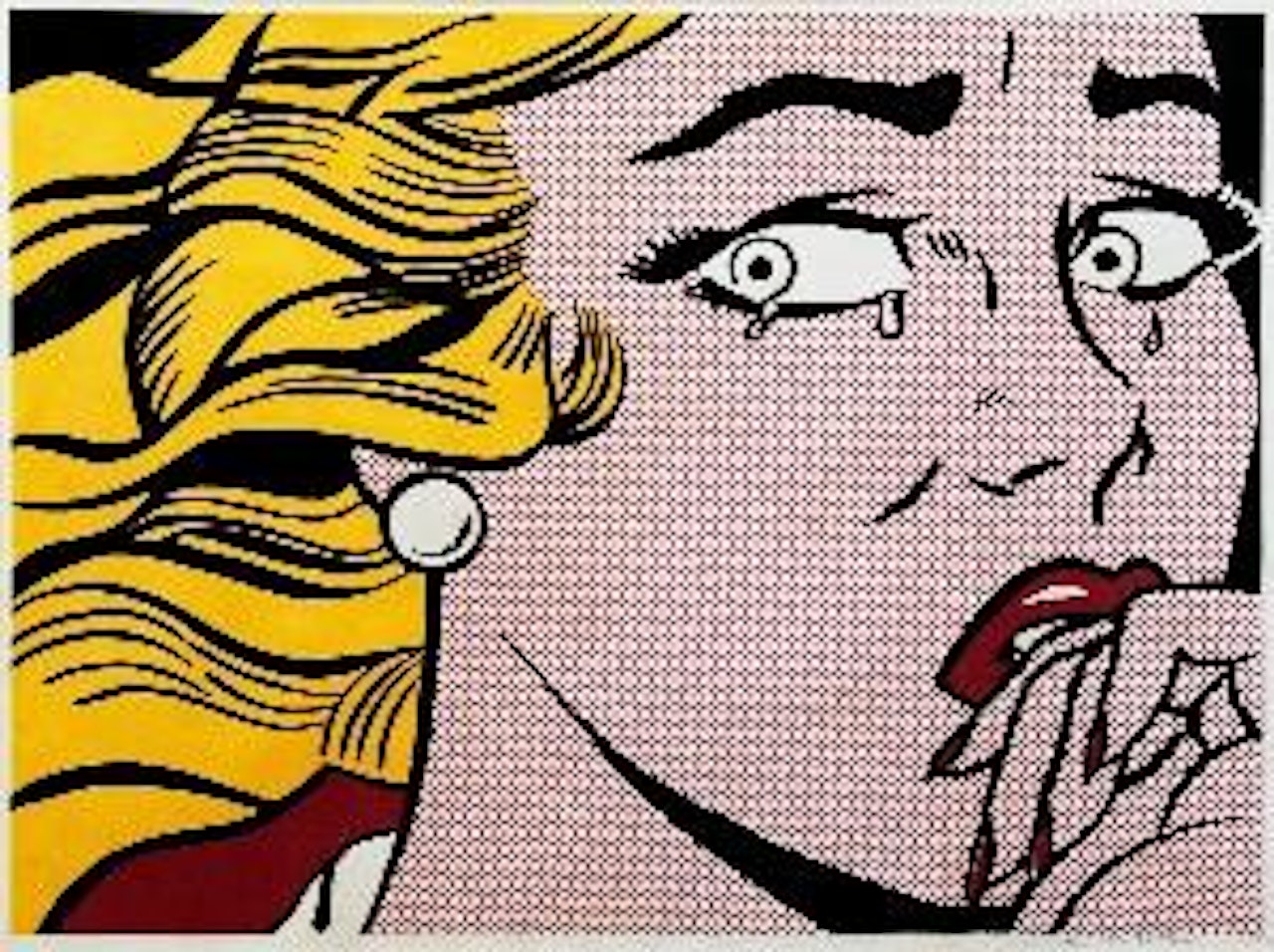 Crying girl by Roy Lichtenstein