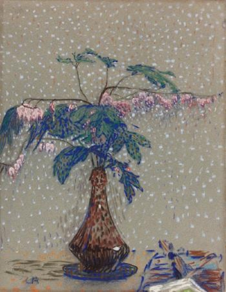 Blumen in Vase (Frauenherzen) by Cuno Amiet