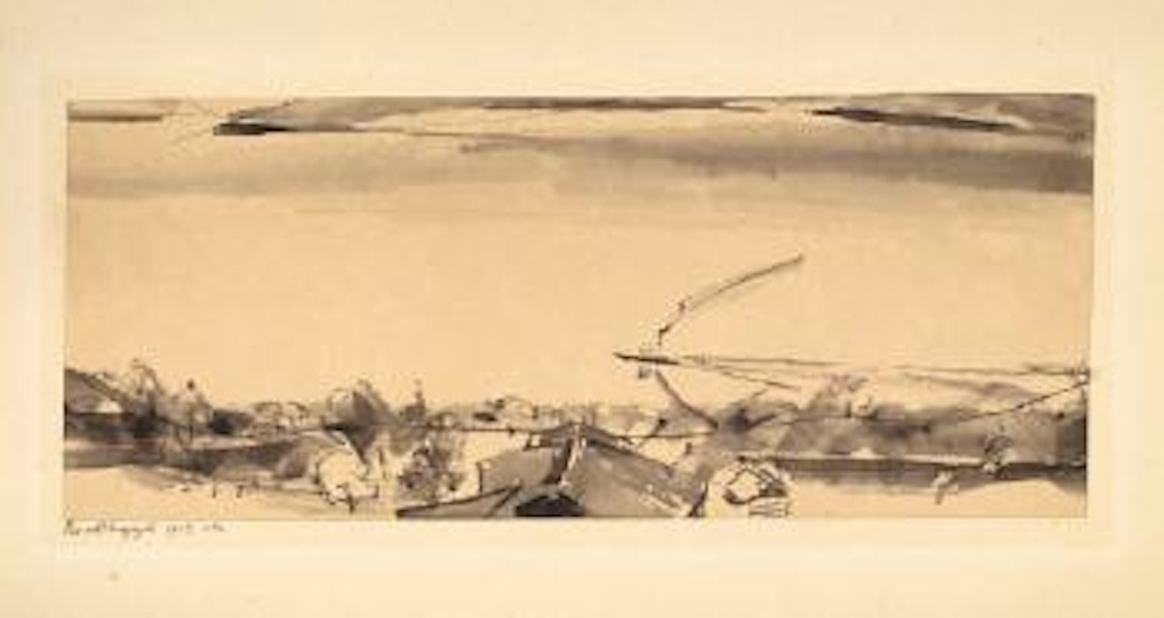 Blick auf den Seespiegel – (von Oberhofen aus) by Paul Klee
