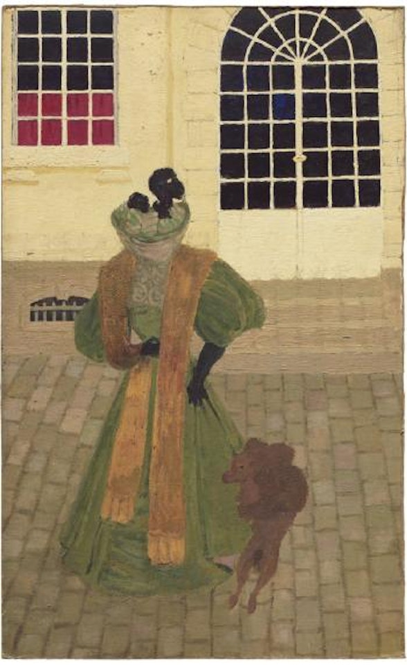 La Dame au caniche by Félix Vallotton