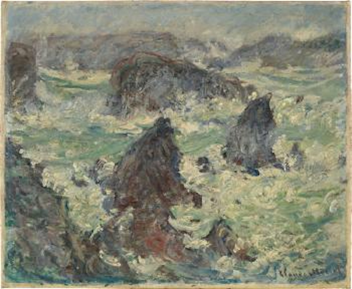 Tempête sur les Côtes de Belle-Île by Claude Monet