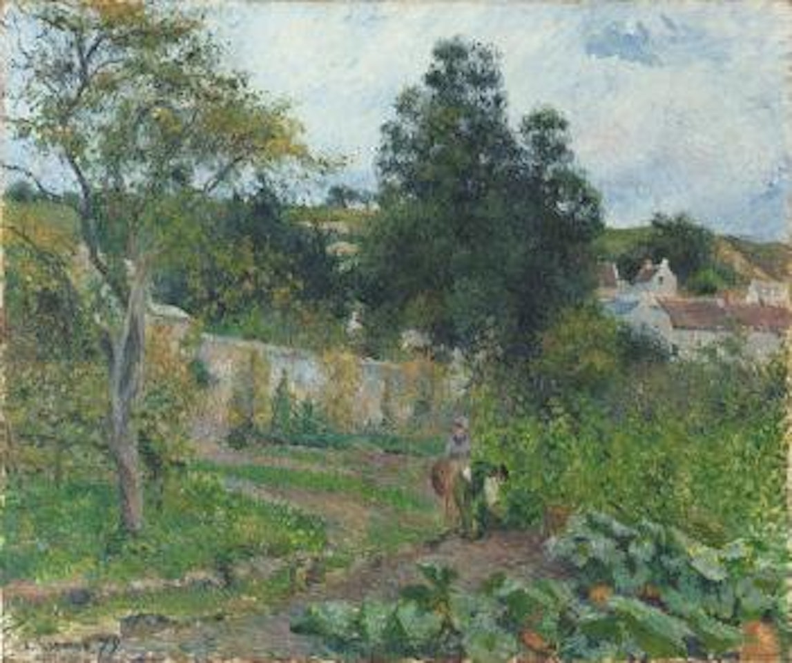 Jardin potager à l’ermitage, Pontoise by Camille Pissarro