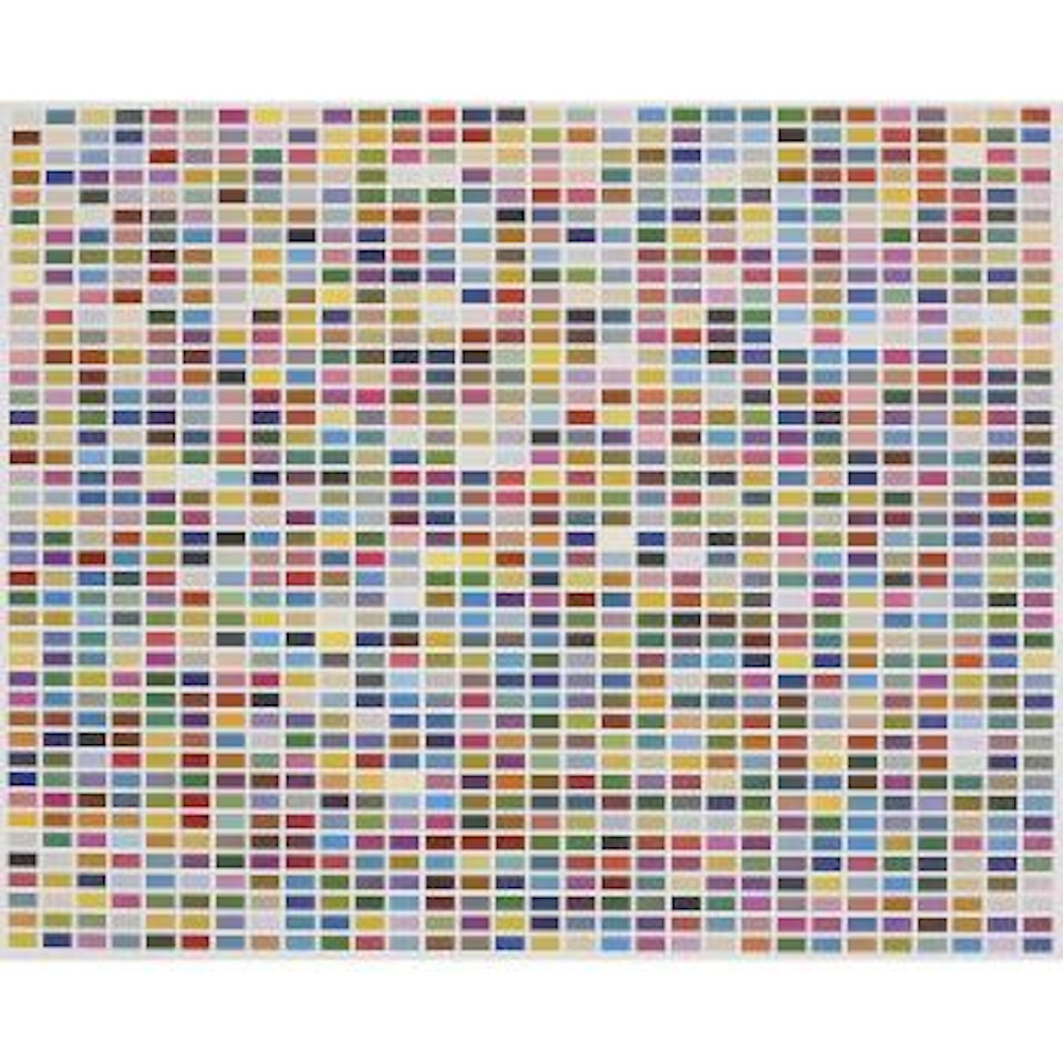 Farbfelder 6 Anordnungen von 1260 Farben by Gerhard Richter