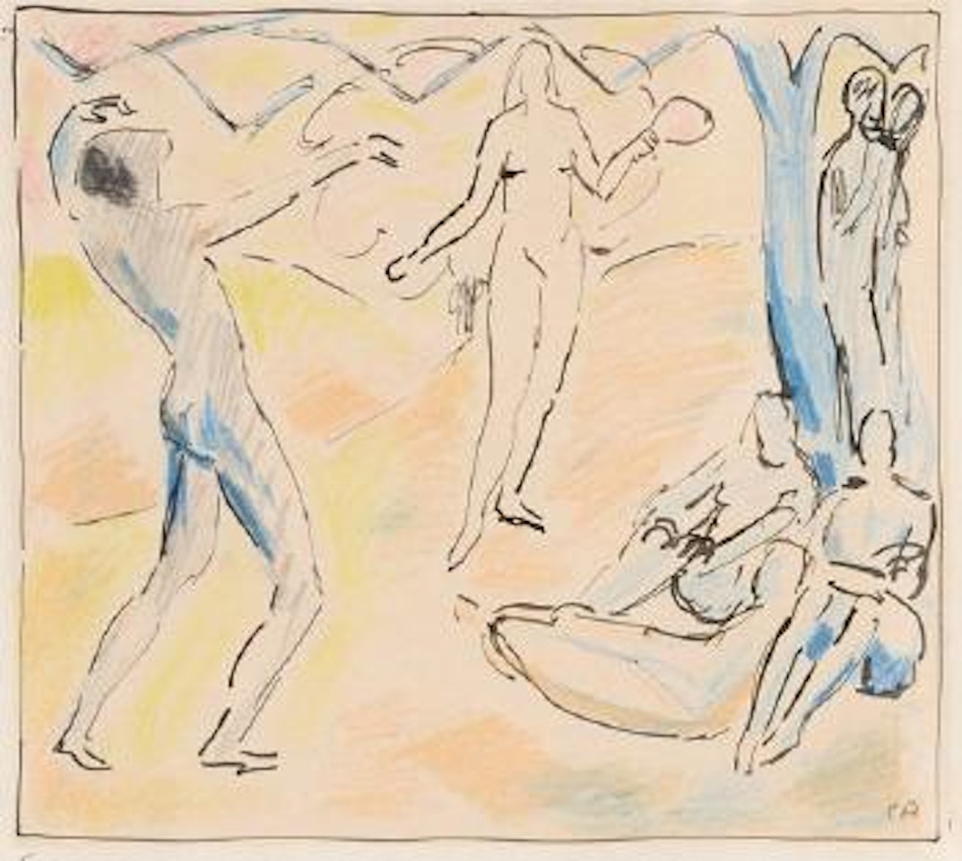 Studie zu Der Jungbrunnen by Cuno Amiet