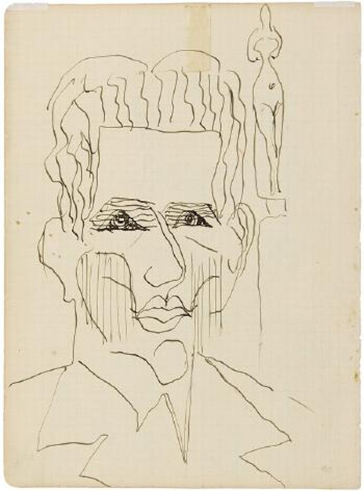 Kopf Christen Laely by Ernst Ludwig Kirchner