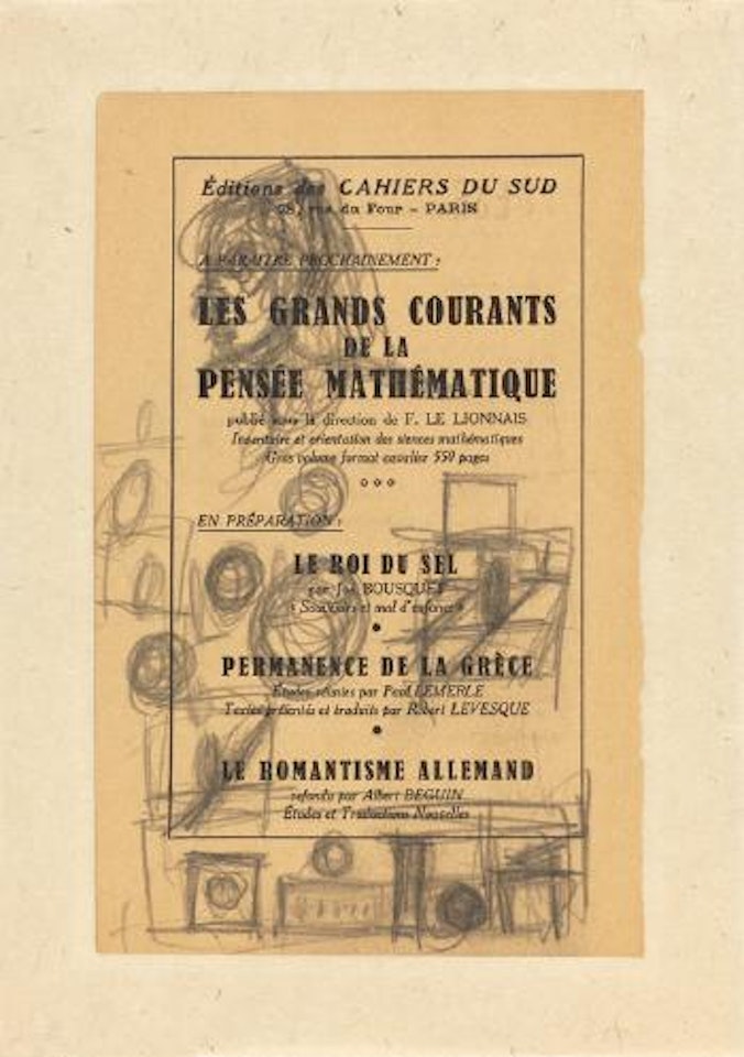 Tête de femme et plusieurs études by Alberto Giacometti